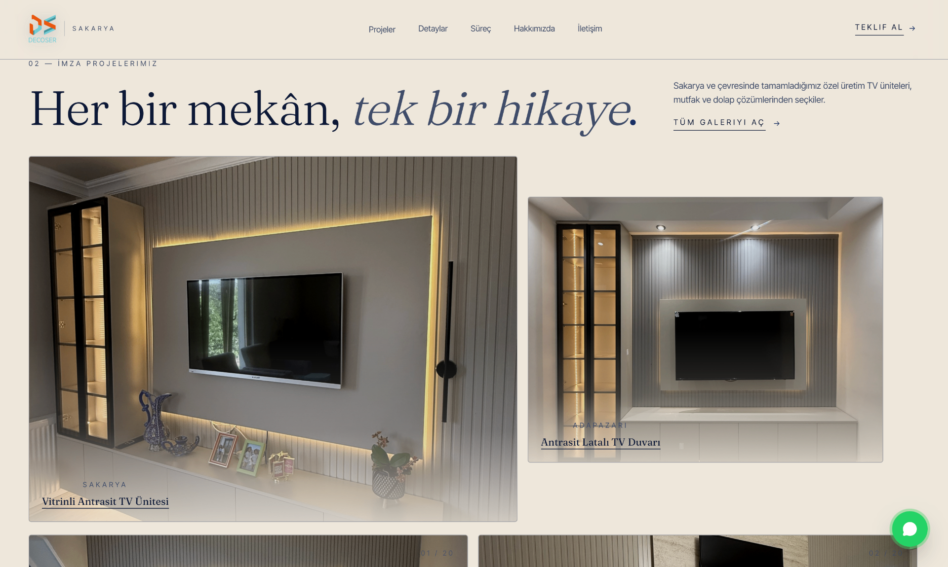 İmza projeler galerisi — Decoser